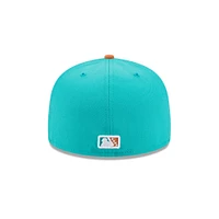 Casquette ajustée 59FIFTY pour homme New Era Turquoise Winston-Salem Dash Theme Nights