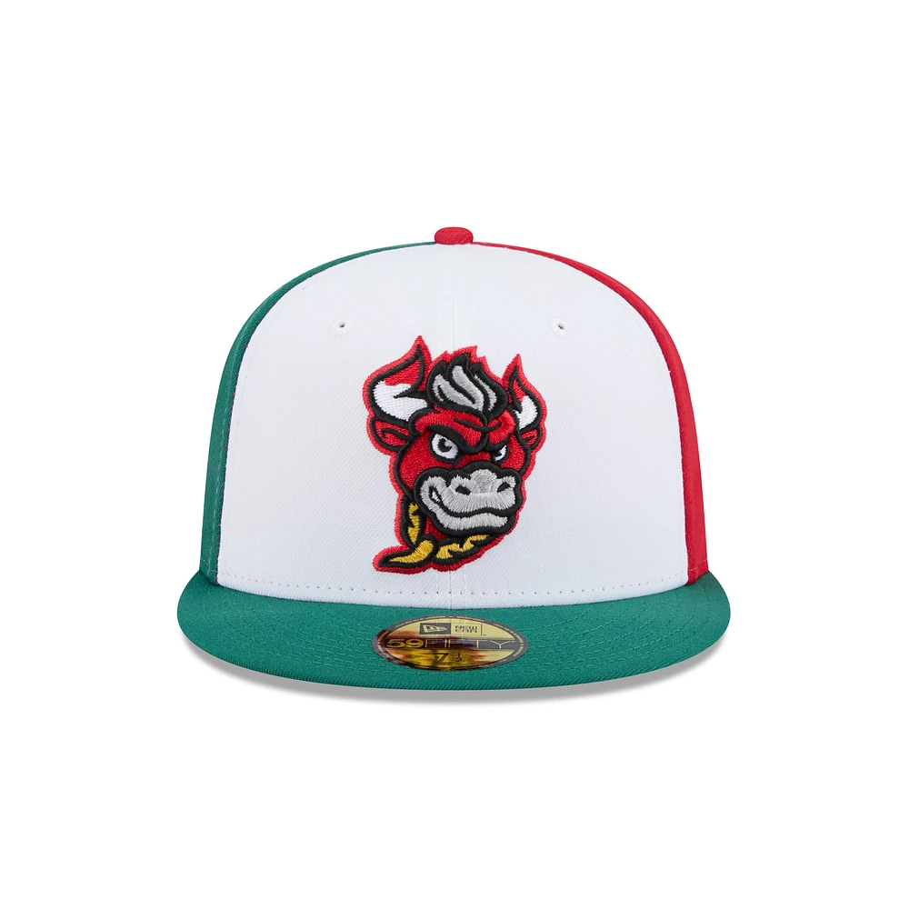 Casquette ajustée 59FIFTY blanche Winston-Salem Dash pour homme de New Era