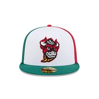 Casquette ajustée 59FIFTY blanche Winston-Salem Dash pour homme de New Era