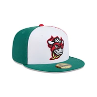 Casquette ajustée 59FIFTY blanche Winston-Salem Dash pour homme de New Era