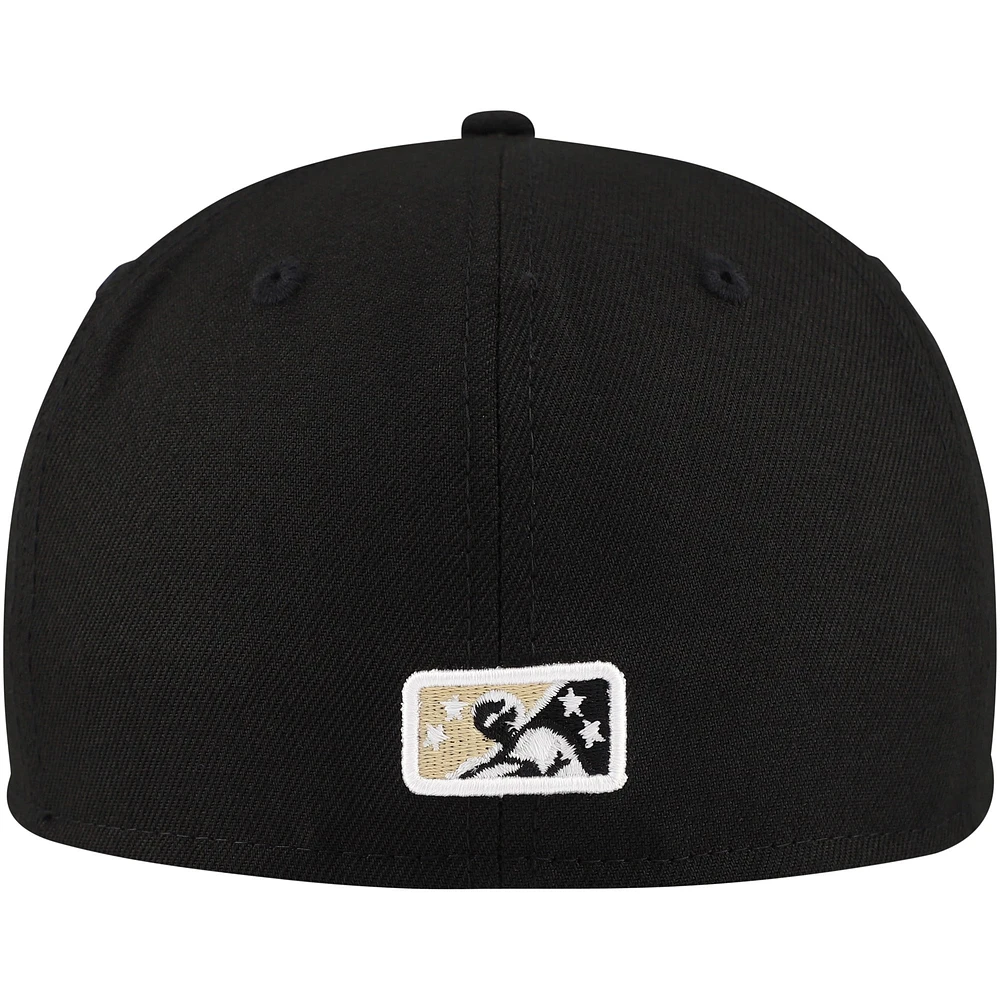 Casquette ajustée 59FIFTY Winston-Salem Dash Authentic Collection New Era noire pour hommes