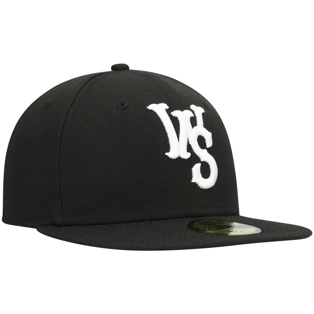 Men's New Era Black Winston-Salem Dash Authentic Collection Team Home 59FIFTY Fitted Hat