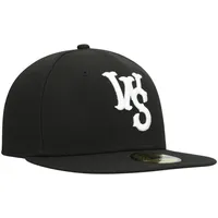 Men's New Era Black Winston-Salem Dash Authentic Collection Team Home 59FIFTY Fitted Hat