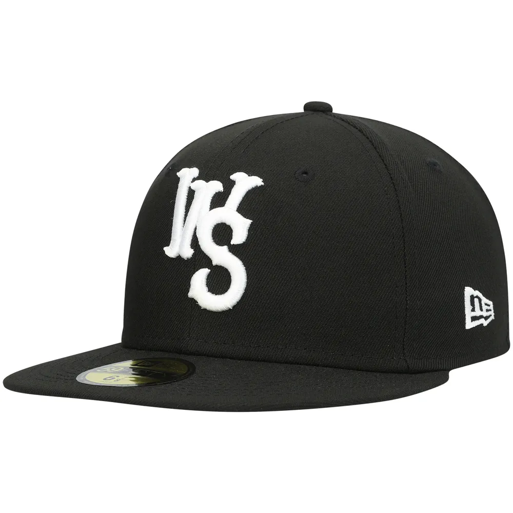 Men's New Era Black Winston-Salem Dash Authentic Collection Team Home 59FIFTY Fitted Hat