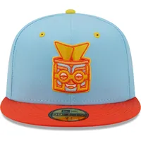 Casquette ajustée 59FIFTY Rayados De Winston-Salem Copa La Diversion New Era pour homme, bleu clair/orange