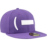 Casquette ajustée 59FIFTY violette Winston-Salem Dash Authentic Collection pour hommes