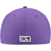 Casquette ajustée 59FIFTY violette Winston-Salem Dash Authentic Collection pour hommes