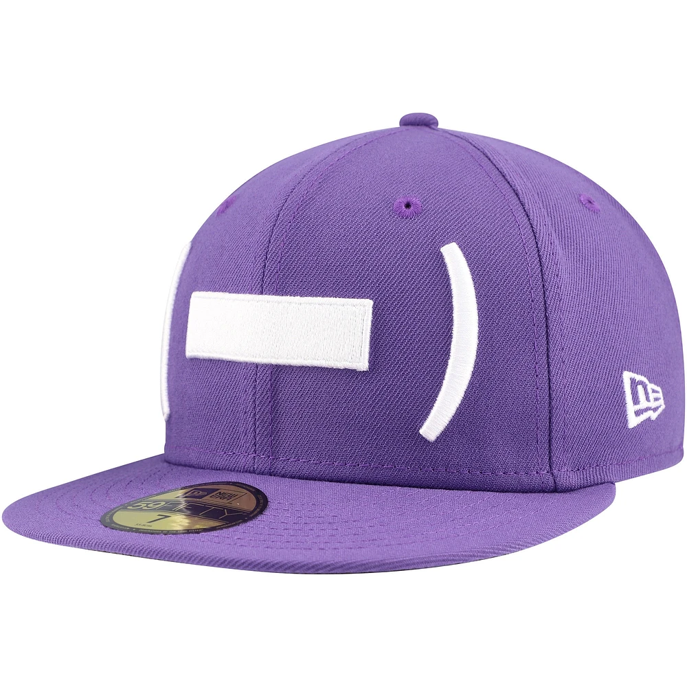 Casquette ajustée 59FIFTY violette Winston-Salem Dash Authentic Collection pour hommes