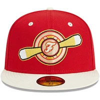 Men's New Era Red Winston-Salem Dash Theme Nights Flight  59FIFTY Fitted Hat