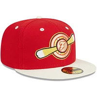 Men's New Era Red Winston-Salem Dash Theme Nights Flight  59FIFTY Fitted Hat