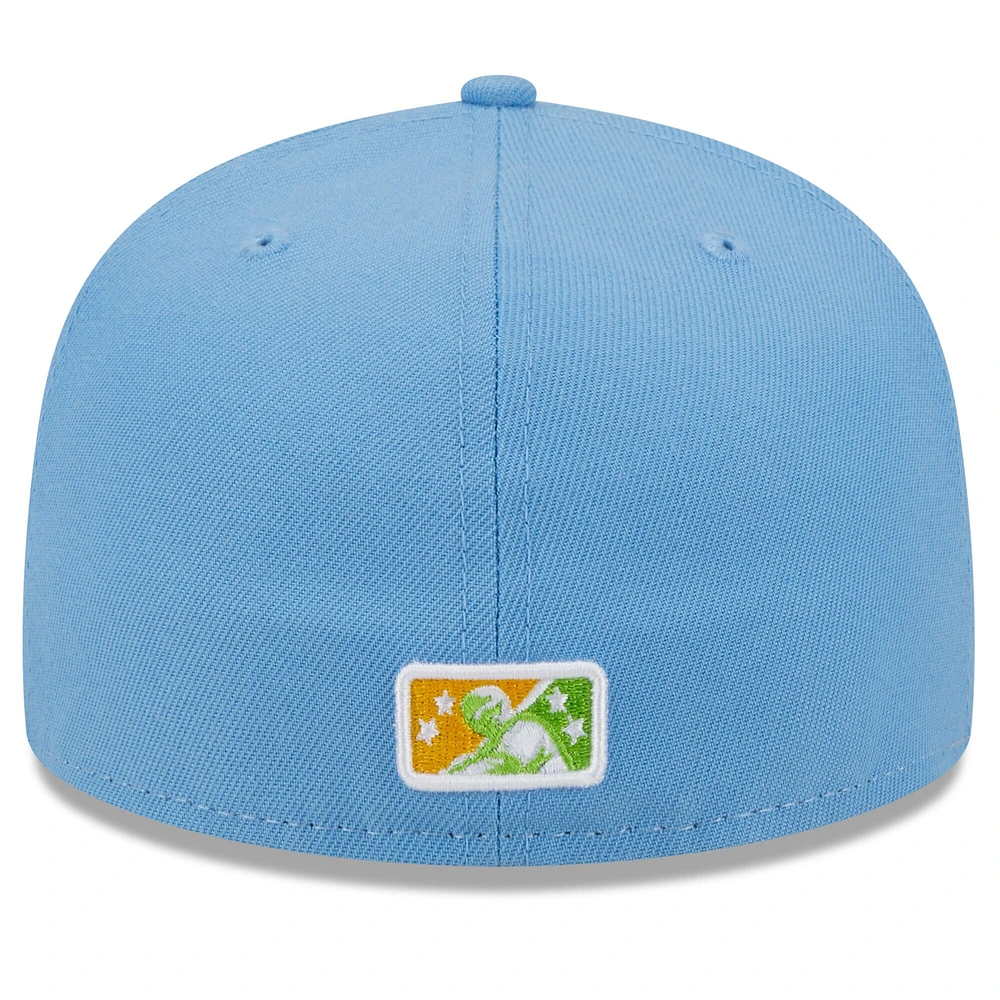 Casquette ajustée 59FIFTY Winston-Salem Dash Theme Nights Shags New Era pour homme, blanche