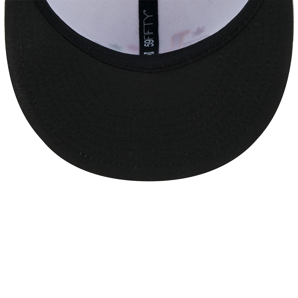 Casquette ajustée 59FIFTY Winston-Salem Dash Theme Nights Shags New Era pour homme, blanche