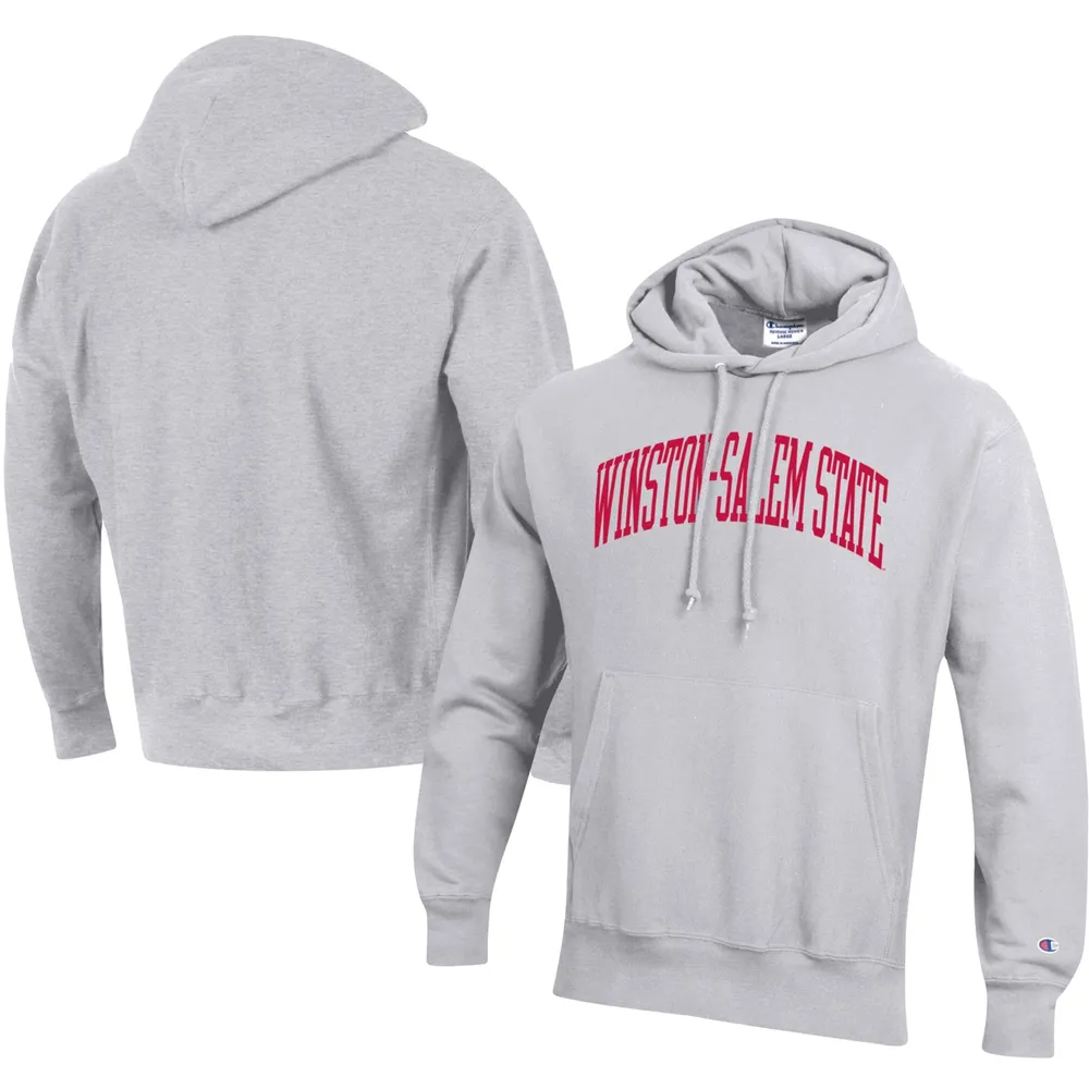 Sweat-shirt gris Champion Winston-Salem State Rams Big & Tall Arch Reverse Weave pour homme