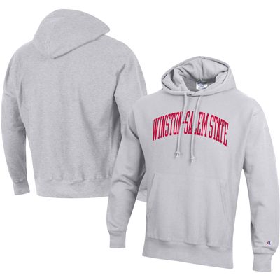 Men's Champion Winston-Salem State Rams Tall Arch Pullover Hoodie