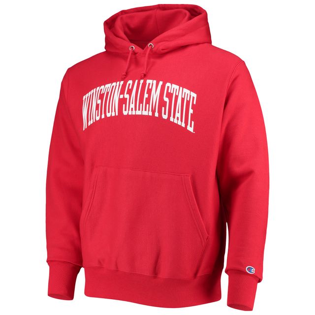 Sweat-shirt pour homme Champion Rouge Winston-Salem State Rams Big & Tall Arch Reverse Weave