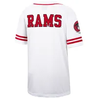 Men's Colosseum Winston-Salem State Rams Free Spirited Mesh Button-Up Baseball Jersey