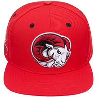 Casquette Snapback rouge Pro Standard pour homme avec logo de la mascotte Winston-Salem State Rams