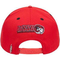 Casquette Snapback rouge Pro Standard pour homme avec logo de la mascotte Winston-Salem State Rams