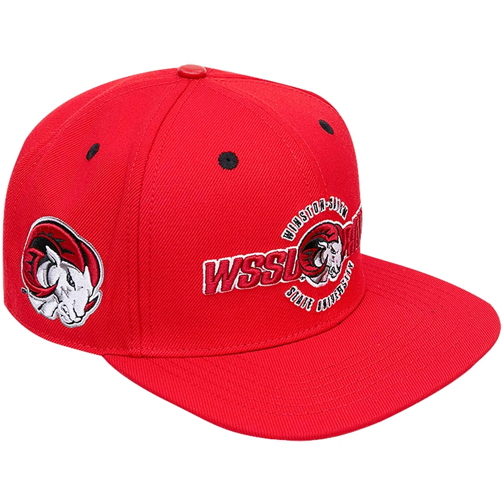 Men's Pro Standard Winston-Salem State Rams WSSL Logo Snapback Hat