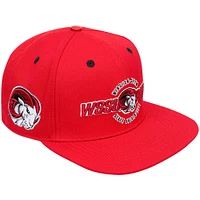 Casquette Snapback rouge Winston-Salem State Rams pour homme avec logo WSSL Pro Standard