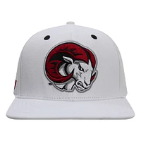 Men's Pro Standard White Winston-Salem State Rams Mascot Wool Snapback Hat