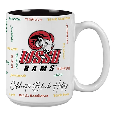 Winston-Salem State Béliers 15oz. Tasse du Mois de l’histoire des Noirs