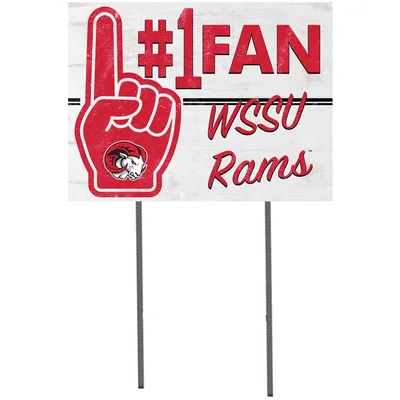 Winston-Salem State Rams 18'' x 24'' #1 Fan Yard Sign