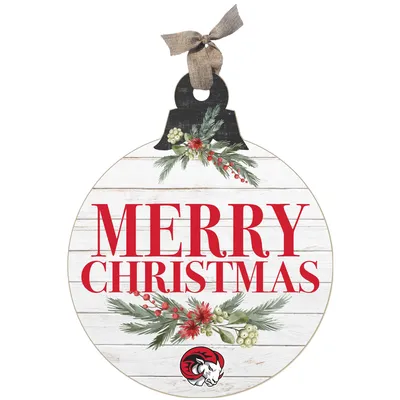 Winston-Salem State Rams 20'' x 24'' Merry Christmas Ornament Sign