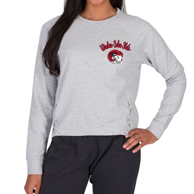 Winston-Salem State Rams Concepts Sport Women's Greenway Long Sleeve T-Shirt - Gray