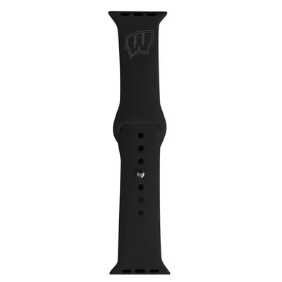 Wisconsin Badgers 42/44mm Apple Watch Band - Black