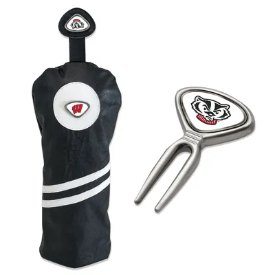 Wisconsin Badgers Golf Gift Set - Black