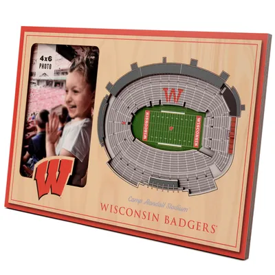 Wisconsin Badgers 3D StadiumViews Picture Frame - Brown
