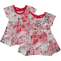 Girls Infant Colosseum Gray Wisconsin Badgers Sweet Pea Dress