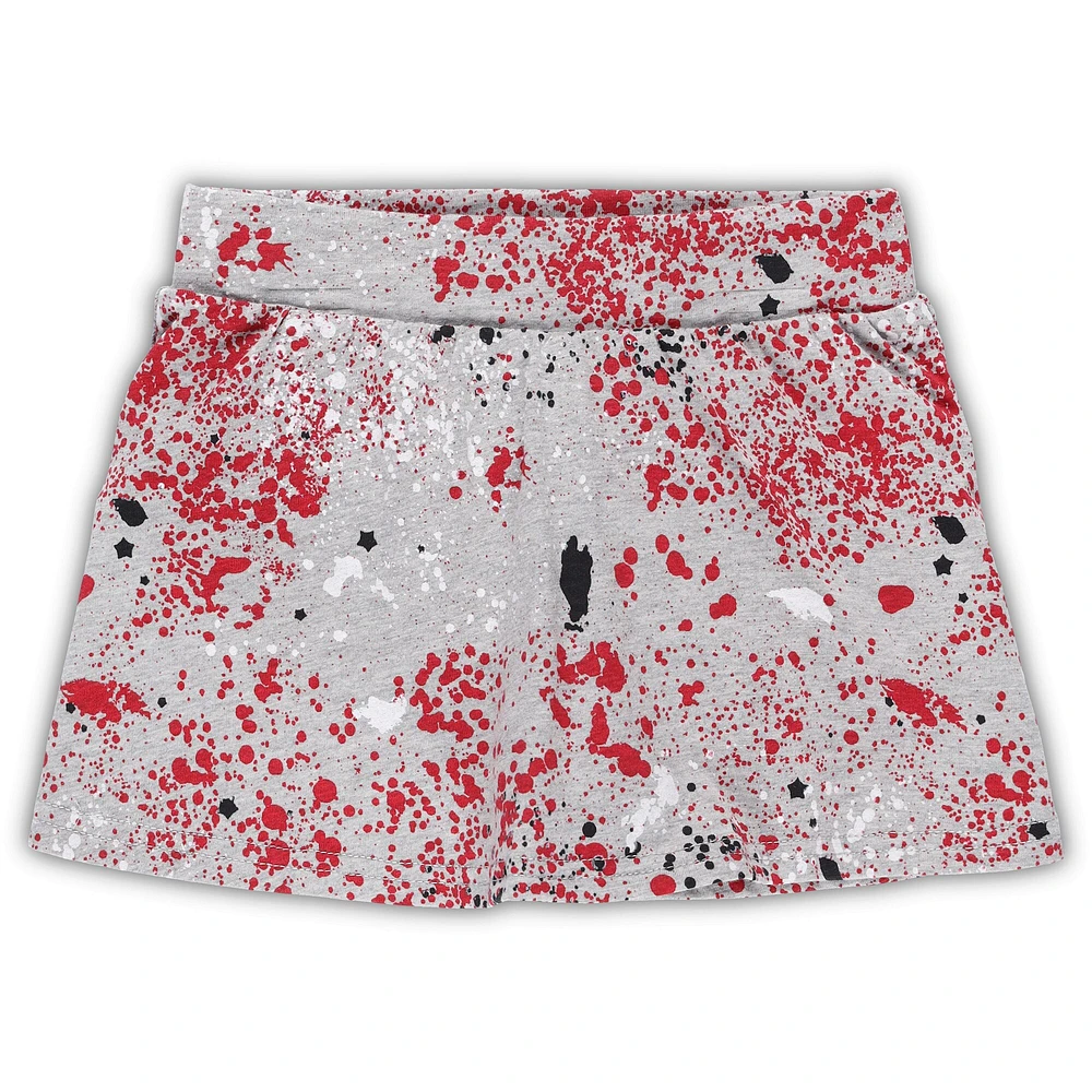 Ensemble débardeur et jupe-short Sweet Pea Wisconsin Badgers pour tout-petit Colosseum rouge/gris fille