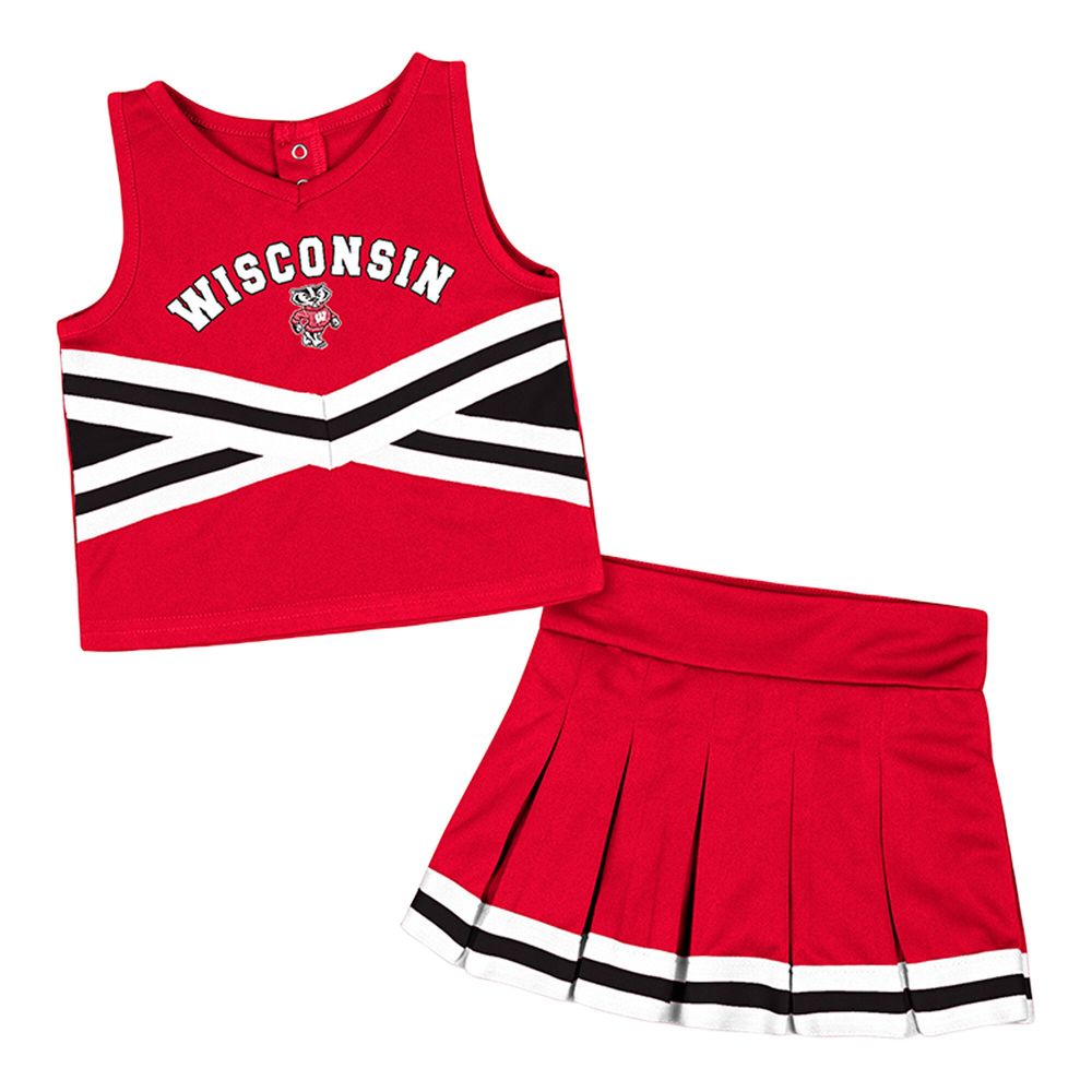 Girls Toddler Colosseum Red Wisconsin Badgers Carousel Cheerleader Set