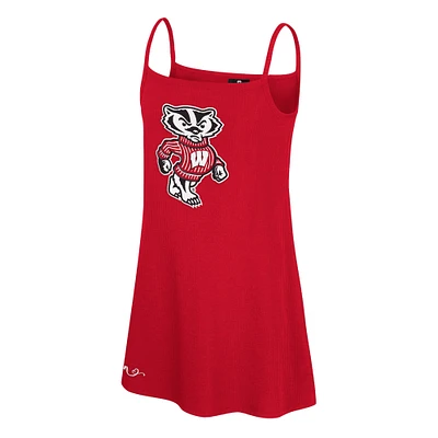 Girls Youth Colosseum  Red Wisconsin Badgers Brook Tank Dress