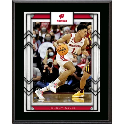 Johnny Davis Wisconsin Badgers 10.5" x 13" Sublimated Player Plaque