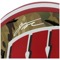 Jonathan Taylor Wisconsin Badgers Autographed Riddell Camo Alternate Speed Replica Helmet