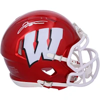 Jonathan Taylor Wisconsin Badgers Autographed Riddell Flash Speed Mini Helmet 