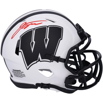 Jonathan Taylor Wisconsin Badgers Autographed Riddell Lunar Speed Mini Helmet 