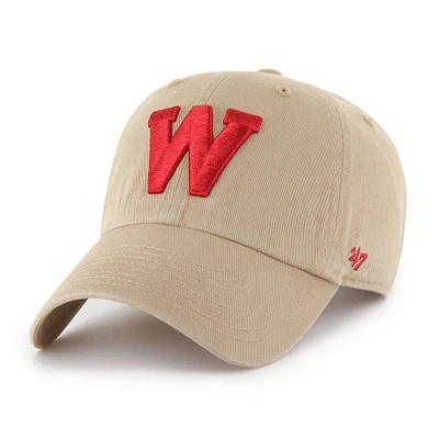 Casquette ajustable « 47 » kaki Wisconsin Badgers Vault Clean Up pour homme