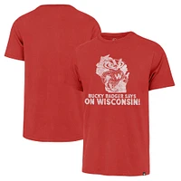 T-shirt Franklin Badgers du Wisconsin '47 rouge pour homme