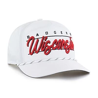 Men's '47 White Wisconsin Badgers Condor Hitch brrr° Adjustable Hat