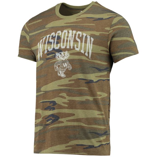 Alternative Vêtements Camo Wisconsin Badgers Arch Logo T-shirt