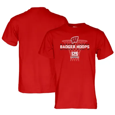 Wisconsin Badgers Blue 84 Basketball 125th Anniversary T-Shirt - Red