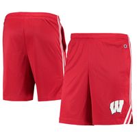 Men's Champion Red Wisconsin Badgers Team Lacrosse Shorts