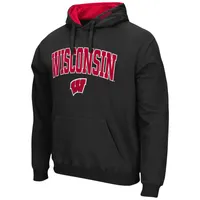 Men's Colosseum Wisconsin Badgers Arch & Logo 3.0 Pullover Hoodie