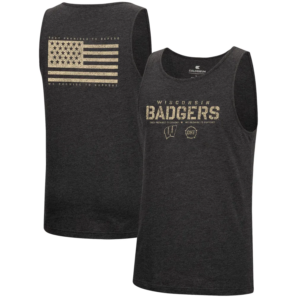 angre stereoanlæg Appel til at være attraktiv Lids Wisconsin Badgers Colosseum Military Appreciation OHT Transport Tank  Top - Heathered Black | Brazos Mall