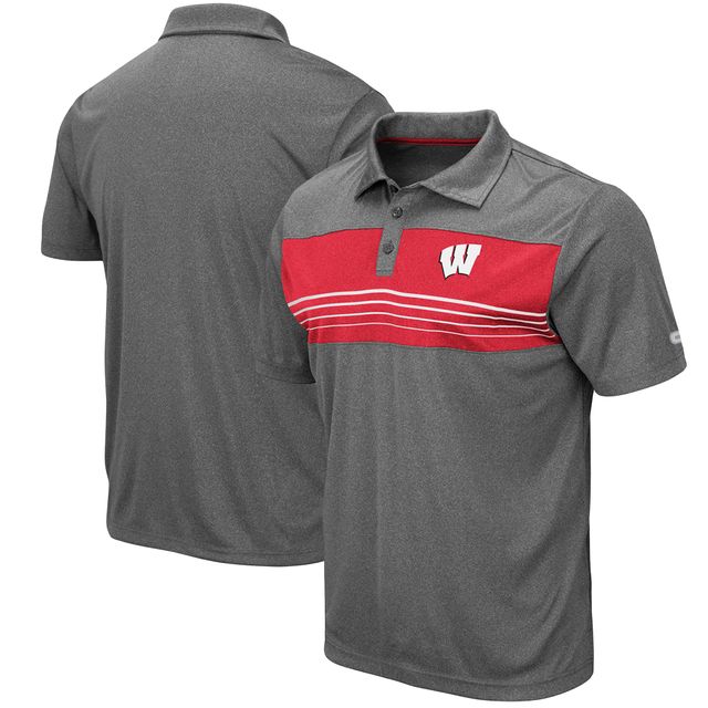 Polo Colosseum pour hommes, anthracite chiné Wisconsin Badgers Smithers