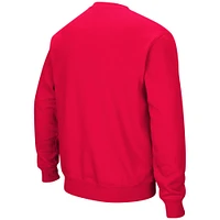 Colosseum Wisconsin Badgers Arch & Logo Crew Neck Sweat-shirt pour homme